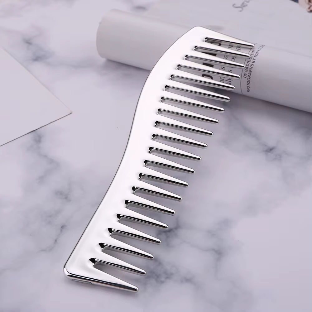 Resin Electroplating Hairdressing Comb Hair Brush Large Wide Tooth Comb Haircut Tool Salon Barber Combs Styling