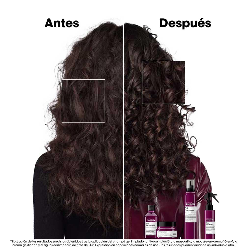 L’Oréal Professionnel, Mascarilla Hidratante Intensiva, Para Cualquier Tipo De Rizos & Ondas, Curl Expression, 250 Ml