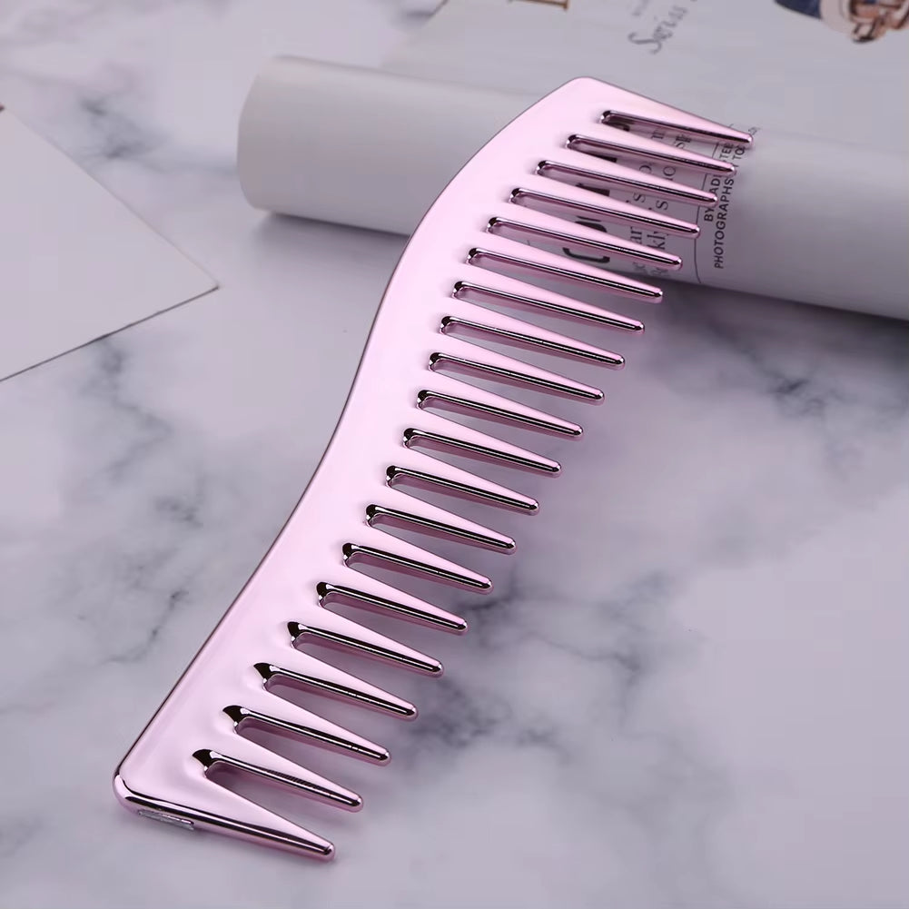 Resin Electroplating Hairdressing Comb Hair Brush Large Wide Tooth Comb Haircut Tool Salon Barber Combs Styling